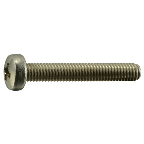 Midwest Fastener M3-0.50 x 20 mm Phillips Pan Machine Screw, Plain Stainless Steel, 100 PK 55049 - main